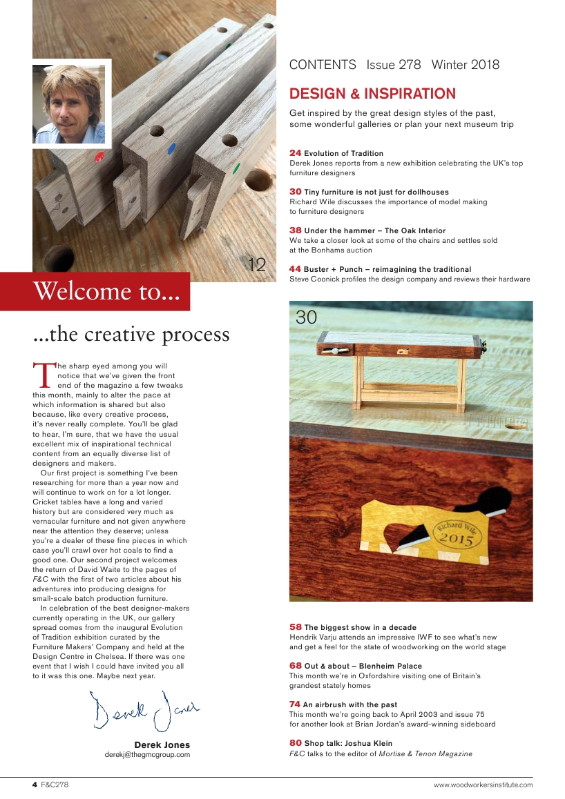 Furniture & Cabinetmaking 278 2018-Winter